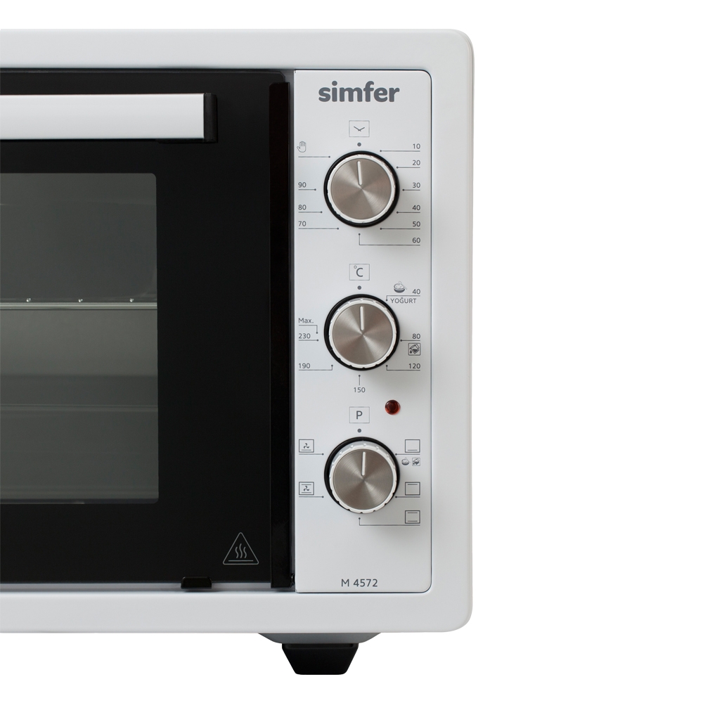 Мини-печь Simfer M4572 серия Albeni Plus Comfort, 5 режимов работы, конвекция, цвет белый - фото 4