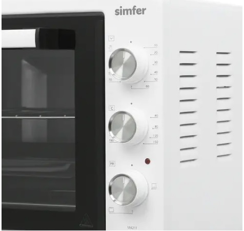 Мини-печь Simfer M4211 серия Albeni Plus (3 режима работы), цвет белый Мини-печь Simfer M4211 серия Albeni Plus (3 режима работы) - фото 4