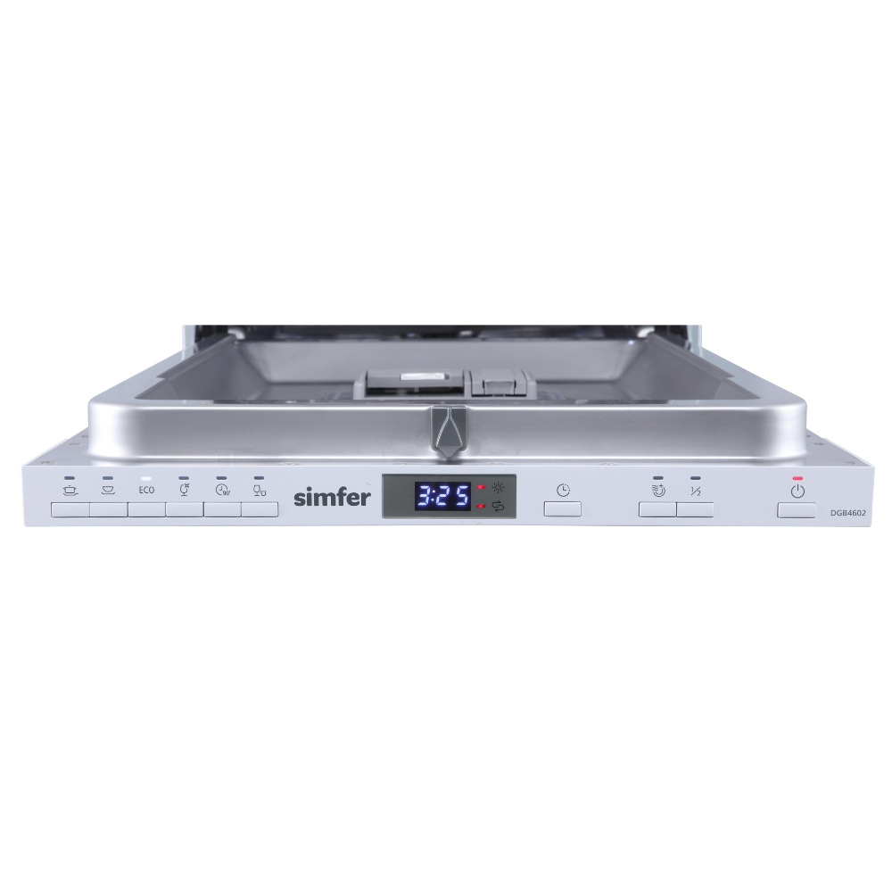 Встраиваемая посудомоечная машина Simfer DGB4602 (вместимость 10 комплектов, внутренняя подсветка, энергоэффективность А++), цвет серый Встраиваемая посудомоечная машина Simfer DGB4602 (вместимость 10 комплектов, внутренняя подсветка, э - фото 3