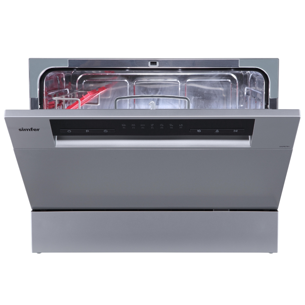 Настольная посудомоечная машина Simfer DGP6701, цвет серебристый - фото 12