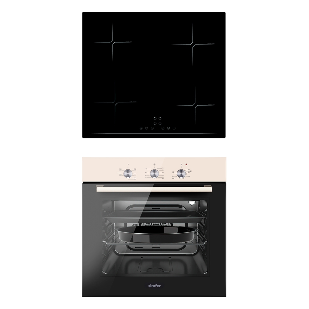 Комплект встраиваемой бытовой техники Simfer S65R003 (варочная панель и духовой шкаф) комплект встраиваемой бытовой техники simfer s48w571 варочная панель и духовой шкаф