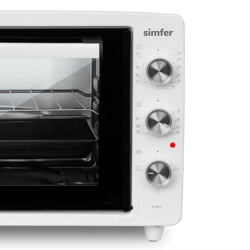Мини-печь Simfer M3411 серия ALBENI Comfort, 3 режима работы, цвет белый - фото 11