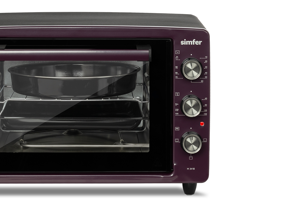 Мини-печь Simfer M3418 ALBENI Comfort, 3 режима работы, цвет фиолетовый - фото 11